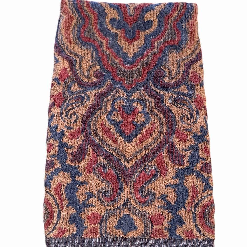 Vintage Ralph Lauren Paisley Medallion Hand Towel 100% Cotton 31x16" Made In USA